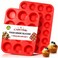 Caketime Silicone Muffin Pan, Mini Muffin Pan, Regular 12 Cups and Mini 24 Cups Cupcake Tin Set of 2 for Baking Egg Bites