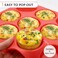 Caketime Silicone Muffin Pan, Mini Muffin Pan, Regular 12 Cups and Mini 24 Cups Cupcake Tin Set of 2 for Baking Egg Bites