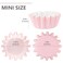 Caperci Heavy Duty Pink Mini Cupcake Liners Small Muffin Baking Cups 200PCS