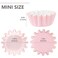 Caperci Heavy Duty Pink Mini Cupcake Liners Small Muffin Baking Cups 200PCS