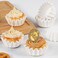 Caperci Heavy Duty White Mini Cupcake Liners Small Muffin Cups for Baking