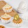 Caperci Heavy Duty White Mini Cupcake Liners Small Muffin Cups for Baking