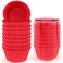 Caperci Standard Red Cupcake Liners for Baking Paper Muffin Cups 200-Count