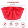 Caperci Standard Red Cupcake Liners for Baking Paper Muffin Cups 200-Count