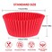 Caperci Standard Red Cupcake Liners for Baking Paper Muffin Cups 200-Count