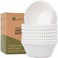 Caperci 200PCS Parchment Jumbo Cupcake Muffin Liners for Baking White Paper