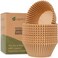 Caperci 200PCS Parchment Jumbo Cupcake Muffin Liners for Baking Large Cups