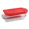 Pyrex Basics 2 Qt Glass Baking Dish with Lid, Tempered Glass Baking Dish