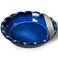 Aisbugur Pie Pan for Baking 9 Inch Ceramic Pie Dish for Apple Pie, Quiche, 48OZ Blue