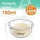 Fehnag 3PCS Stackable Silicone Pizza Dough Proofing Proving Containers with Lids, Pizza Dough Proofing Box 700ML for Home Kitchen Make 12" Pizzas (Grey)