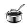 HexClad 2QT Hybrid Nonstick Saucier with Lid, Induction Ready