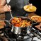 HexClad 5QT Hybrid Nonstick Saucier with Lid, Induction Ready