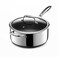 HexClad 5QT Hybrid Nonstick Saucier with Lid, Induction Ready