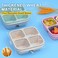 Lchlzz 4 Pack Reusable Snack Containers with Lids, Snackle Box, 2-CUP Capacity