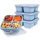 Lchlzz 4 Pack Reusable Snack Containers with Lids, Snackle Box, 2-CUP Capacity