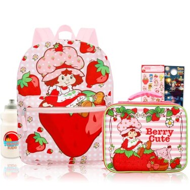 Strawberry Shortcake Backpack and Lunch Box Set for School Bundle + More