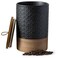 Miamolo Large Jar with Lid, Ceramic Coffee Container, Black &amp; 64 Fl.oz
