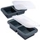 Souper Cubes 2 Cup Silicone Freezer Molds, Charcoal, 2-Pack