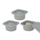 Kevjes Stackable Silicone Artisan Pizza Dough Proofing Proving Containers with Lids-2/3/4/5 Pack-500Ml Portion (Grey, 3 Pack)