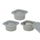 Kevjes Stackable Silicone Artisan Pizza Dough Proofing Proving Containers with Lids-2/3/4/5 Pack-500Ml Portion (Grey, 3 Pack)