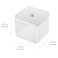 Zwilling Fresh &amp; Save Cube Box, Plastic, Airtight Dry Food Storage Container, Large Tall Cube, 2L Container, 4.2-qt