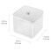 Zwilling Fresh &amp; Save Cube Box, Plastic, Airtight Dry Food Storage Container, Large Tall Cube, 2L Container, 4.2-qt