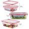 Pyrex Freshlock (4-Pack) Mixed Sized Glass Food Storage Containers Set