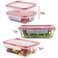 Pyrex Freshlock (4-Pack) Mixed Sized Glass Food Storage Containers Set