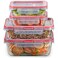 Pyrex Freshlock (4-Pack) Mixed Sized Glass Food Storage Containers Set