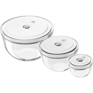 Zwilling Fresh &amp; Save 3-PC Glass Vacuum Bowl Set