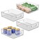 iDesign Plastic Stackable Pantry Bin, Set of 4, Clear