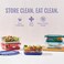 Ello Duraglass Refresh 3.4 Cup Meal Prep Containers, 10 PC, Everest