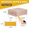 BeeCastle 10 Frame Medium Super Bee Hive Box, Langstroth Honey Bee Hive Include Beehive Frames and Waxed Foundations (Unassembled)