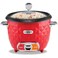 Courant Rice Cooker 10-CUP (Cooked) Steaming Basket One-Touch Operation, Automatic Keep Warm Function, Red