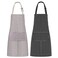 Syntus 2 Pack Kitchen Apron with 2 Pockets for Women, Stripe, Polyester