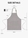 Syntus 2 Pack Kitchen Apron with 2 Pockets for Women, Stripe, Polyester