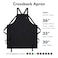 Hedley &amp; bennett Crossback Chef Apron, Pockets &amp; Towel Loop, Caviar Black