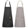 Syntus 2 Pack Kitchen Apron with 2 Pockets for Women, Stripe, Polycotton