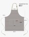 Syntus 2 Pack Kitchen Apron with 2 Pockets for Women, Stripe, Polycotton