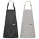 Syntus 2 Pack Kitchen Apron with 2 Pockets for Women, Stripe, Polycotton