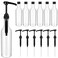 Maxdot 6 Pcs 25 Oz Plastic Syrup Bottles with Pump Syrup Dispenser, Black