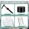 Maxdot 6 Pcs 25 Oz Plastic Syrup Bottles with Pump Syrup Dispenser, Black