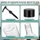Maxdot 2 Pcs 25 Oz Plastic Syrup Bottles with Pump Syrup Dispenser, Black