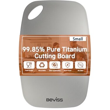 Beviss Pure Titanium Cutting Board, 11.45" X 8.15" X 0.059