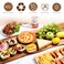 Shanderbar Large Charcuterie Board, 33 X 12 Inch Rectangular Foldable Acacia Wood Tray