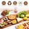 Shanderbar Large Charcuterie Board, 33 X 12 Inch Rectangular Foldable Acacia Wood Tray