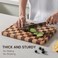 Fyctio Checkerboard Cutting Boards for Kitchen, End Grain, 14" X 11" X 0.8
