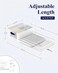 Kitsure Extendable Large Dish Drying Rack, 18.2"-25.7" L X 12.9" W, White