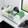 Kitsure Extendable Large Dish Drying Rack, 18.2"-25.7" L X 12.9" W, White
