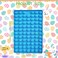 Kaishane Easter Egg Silicone Mold, 72-Cavity Mini Candy Mold 1 Piece